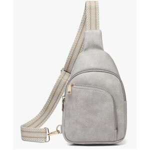 Sling Bag for Women Anti Theft RFID Crossbody Chest Bag for Travel- Gray
